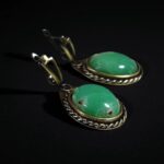 Серьги с хризопразом — изображение 4