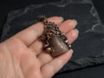 Подвека с клубничным кварцем Розовый туман — изображение 5