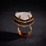 Кольцо с розовым кварцем Нежное сердце — изображение 2