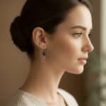 Серьги с красным корундом — изображение 5
