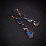 Серьги с кианитом Азур лайн — изображение 3