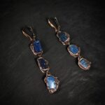 Серьги с кианитом Азур лайн — изображение 2