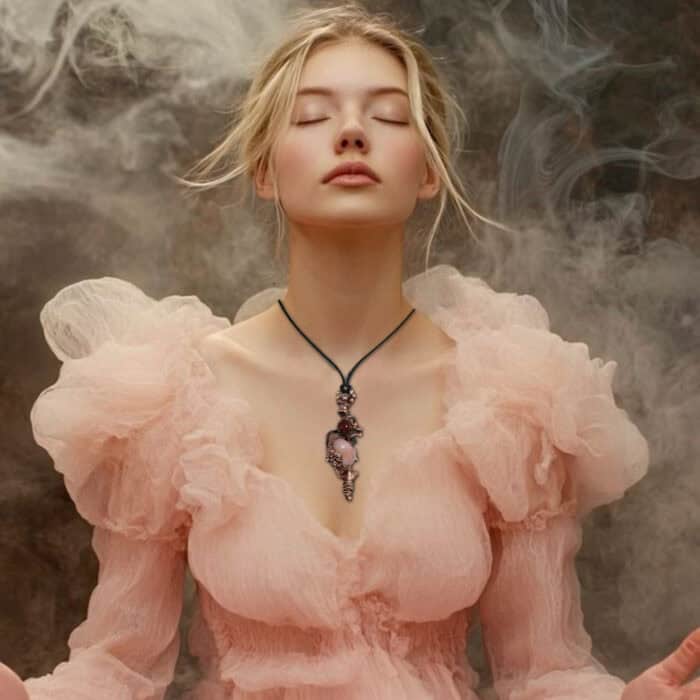 Подвеска с персиковым агатом — изображение 5