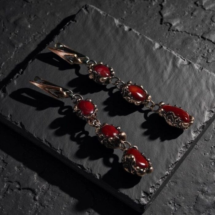 Серьги с кораллами — изображение 2