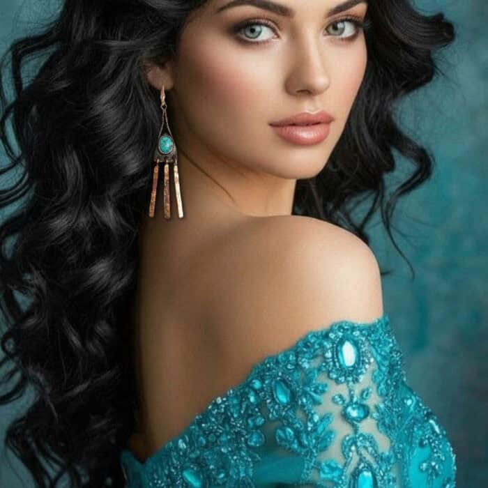 Серьги с бирюзой — изображение 5