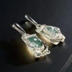 Серьги из винтажного фарфора — изображение 2