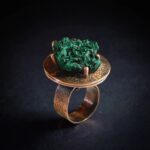 Кольцо с малахитом Драгоценность эльфийских садов — изображение 6