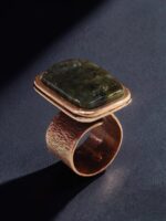 Кольцо с лабрадоритом Звёздный туман — изображение 4
