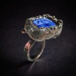 Кольцо из осколка винтажного фарфора — изображение 3