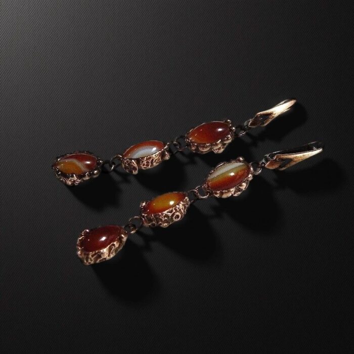 Серьги с сердоликом — изображение 4