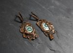 Серьги из фрагмента винтажного фарфора — изображение 4