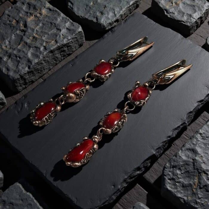 Серьги с кораллами — изображение 4
