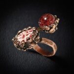 Кольцо из осколка фарфора — изображение 4