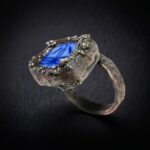 Кольцо из осколка винтажного фарфора — изображение 4